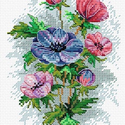 Broderikit Tavla Blommor