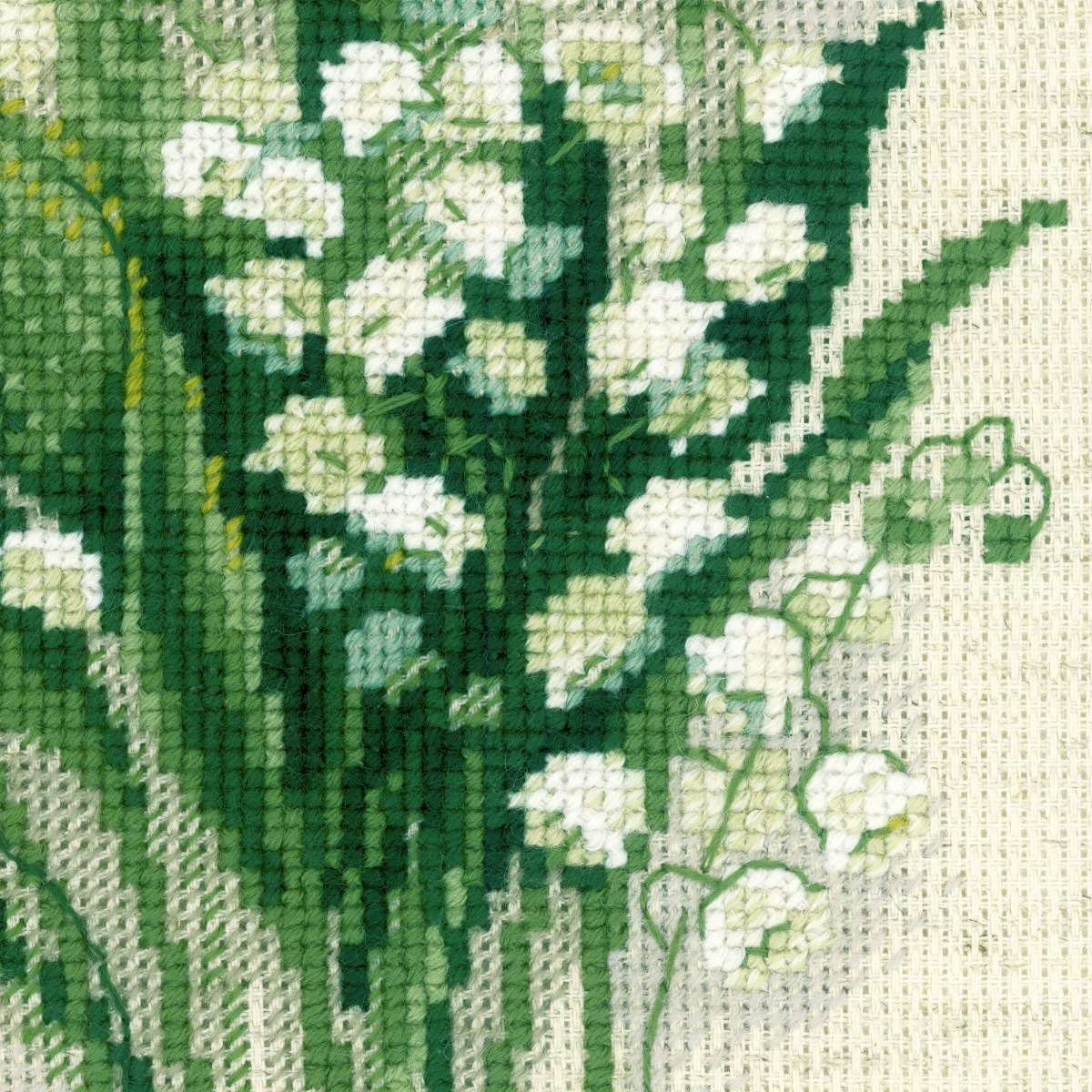 Broderikit Tavla Liljekonvalj Vårblomster