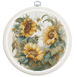 Broderikit Tavla Sunflower Solrosor