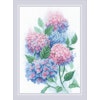 Broderikit Tavla Graceful Hydrangeas Graciösa hortensior