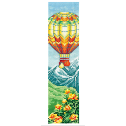 Broderikit Bokmärke Luftballong