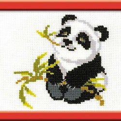 Broderikit Tavla För nybörjare Panda