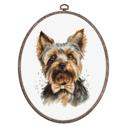 Broderikit Tavla Yorkshireterrier