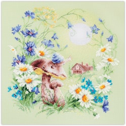 Broderikit Tavla Meadow Stories-4. Snail. Snigel.