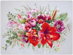 Broderikit Tavla Amaryllis Bukett