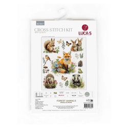 Broderikit Tavla Sampler Forest Animals Skogsdjur
