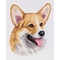 Broderikit Tavla Welsh Corgi