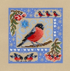 Broderikit Tavla Mini Sampler Vinterkomposition