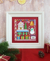 Broderikit Tavla Sampler Mini sampler. Snögubbe.