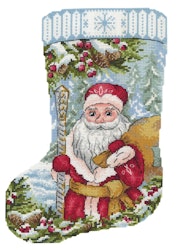 Broderikit Julstrumpa På väg till sagan