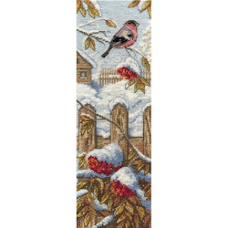 Broderikit Tavla Domherre och rönnkvist