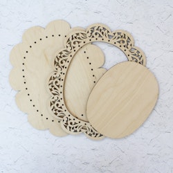 Ram Oval Lace 23 x 27 cm