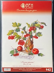 Broderikit Tavla Röd viburnum
