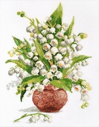 Broderikit Tavla Forest pearls - Liljekonvaljer