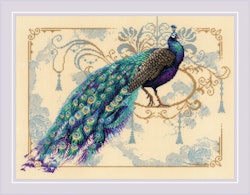 Broderikit Tavla Eastern Fairy Tale - Påfågel