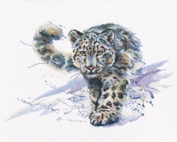 Broderikit Tavla Snow leopard - Snöleopard