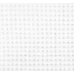 Vit Aida Broderiväv 14 count (5,4 rutor/cm) 50x50 cm (art.100) Zweigart