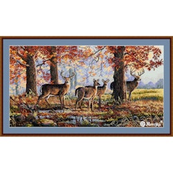 Broderikit Tavla Under the Oaks - Hjortar under ekarna