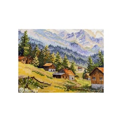 Broderikit Tavla The Chamonix Valley - Chamonixdalen