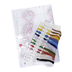 Plastic canvas Ängel av vinter