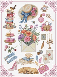 Broderikit Tavla Sampler Beauty - Skönhet