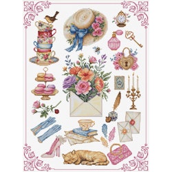 Broderikit Tavla Sampler Beauty - Skönhet