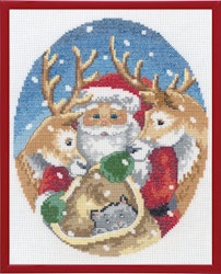 Broderikit Tavla Tomte och renar