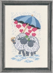 Broderikit Tavla Fårkärlek