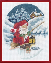 Broderikit Tavla Tomten Fiskar