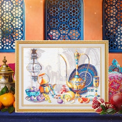 Broderikit Tavla Bright colors of Morocco - Marockos ljusa färger
