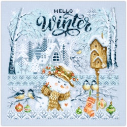 Broderikit Tavla Sampler Hello, Winter! - Vinterns härliga momenten