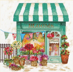 Broderikit Tavla  Blooms Flower Shop - Blomsteraffär i full bloom