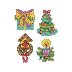 Broderikit Plastic canvas Christmas Toys
