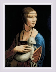 Broderikit Tavla Lady with an Ermine after L. da Vinci's Painting