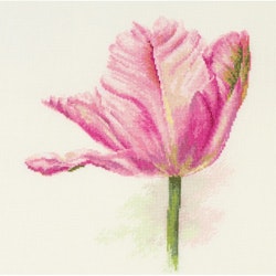 Broderikit Tavla Tulips. Light pink - Tulpan