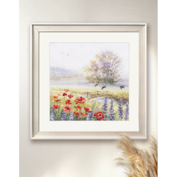Broderikit Tavla Summer Watercolors. Swifts - Sommarmorgon med doft av blommor