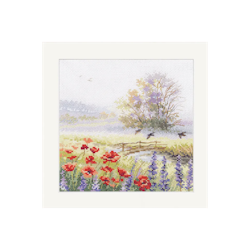 Broderikit Tavla Summer Watercolors. Swifts - Sommarmorgon med doft av blommor