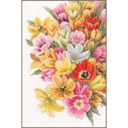 Broderikit Tavla Cover me in tulips - Hav av tulpaner