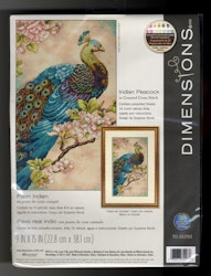 Broderikit Tavla Indian Peacock - Påfågel