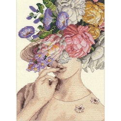 Broderikit Tavla Garden Lady Gold Collection Petites