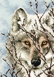 Broderikit Tavla Wolf Gold Collection Petites Varg