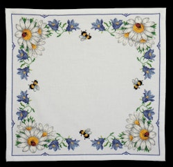 Broderikit Duk Prästkragar och blåklockor