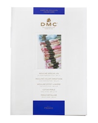 Färgkarta från DMC med riktiga färgprover