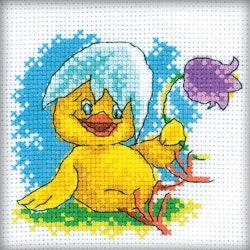 Broderikit Tavla Glad kyckling