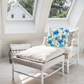 Broderikit Tavla Kudde Chicory blossoms - Blomningstid