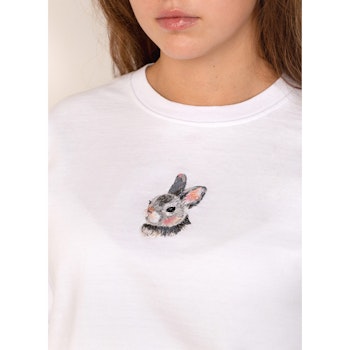 3D Embroidery - Broderikit - Brodera på kläder - Kanin
