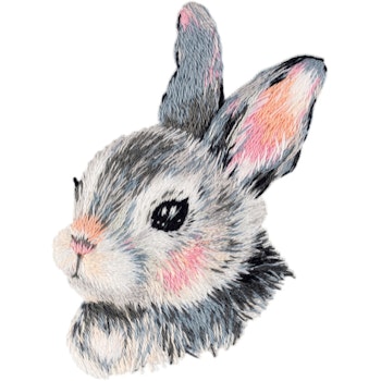 3D Embroidery - Broderikit - Brodera på kläder - Kanin