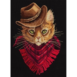 Broderikit Tavla Tom. Outlaw - Cool Katt