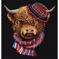 Broderikit Tavla Joe the hipster - Cool tjur