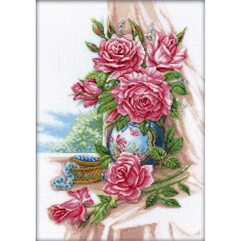 Broderikit Tavla Gorgeous Roses - Underbara rosor